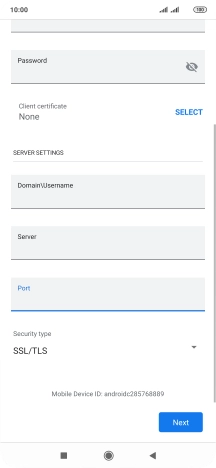 Press the drop down list below 