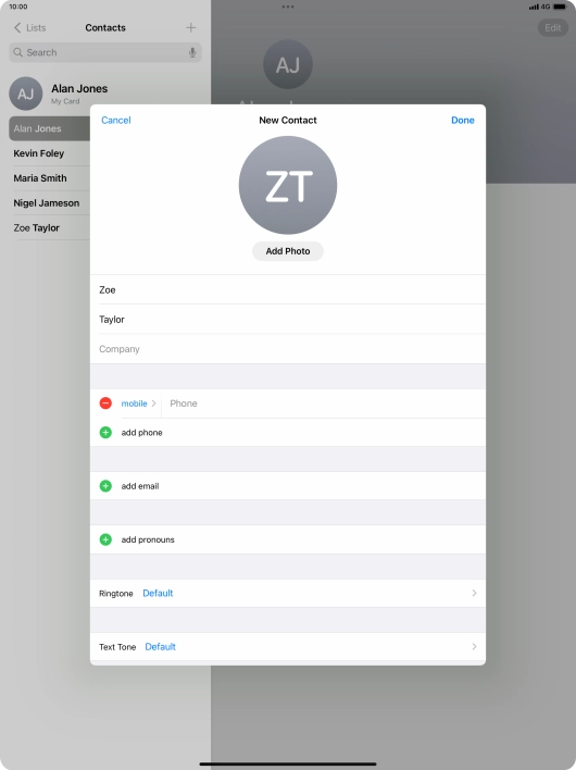 Press Phone and key in the required phone number.