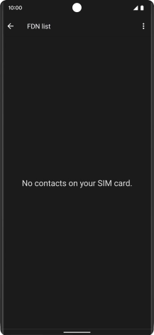 Press the menu icon.