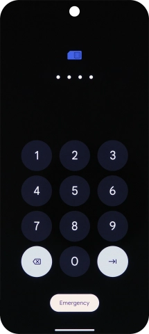 Key in the new PIN again and press arrow right.