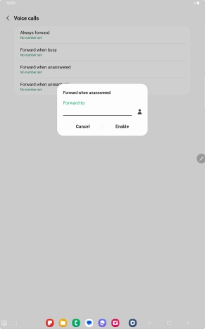 Key in +447836121121 and press Enable.