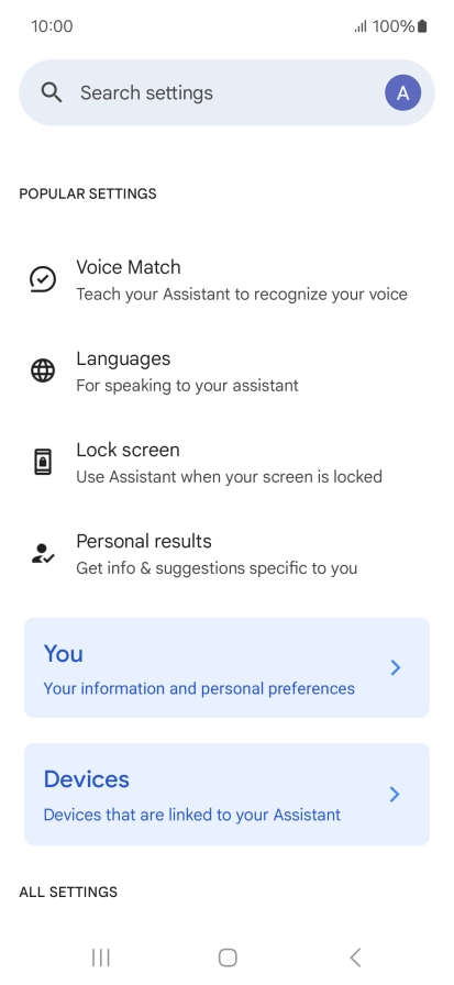 Press Voice Match. Press Voice Match.
