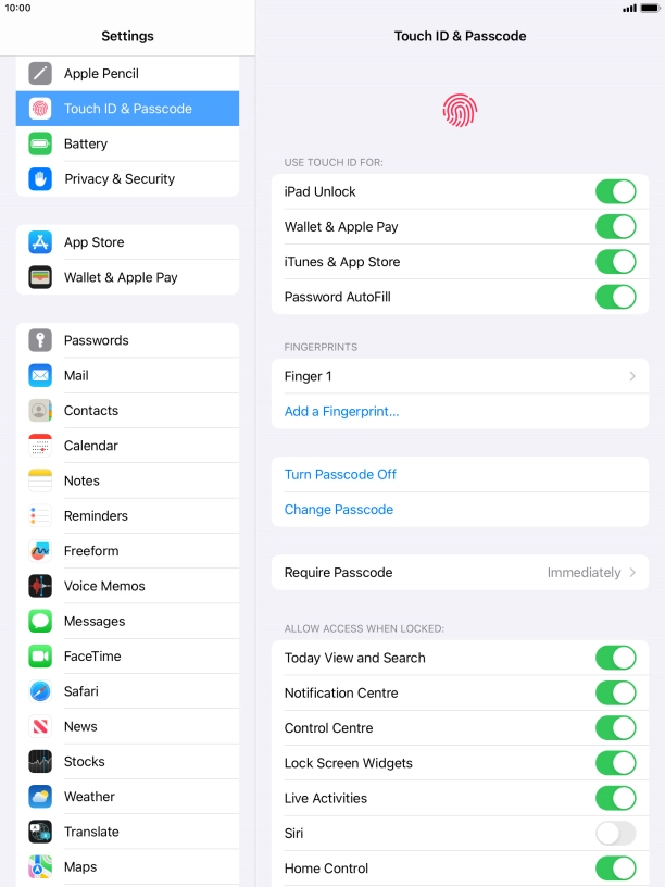Press the indicators next to the required settings to turn them on or off. Press the indicators next to the required settings to turn them on or off.