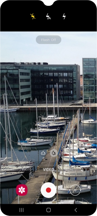 Press the required setting.