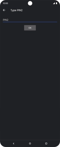 Press PIN2 and key in your PIN2. The default PIN2 is 1111.