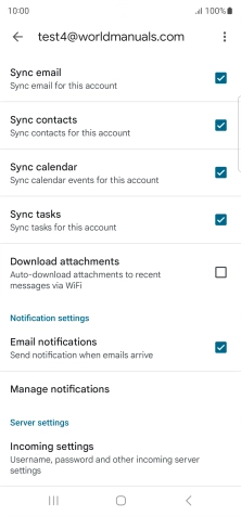 Press the field next to 