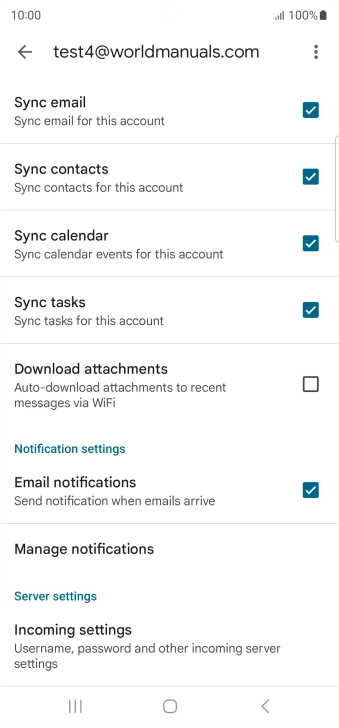 Press the field next to 