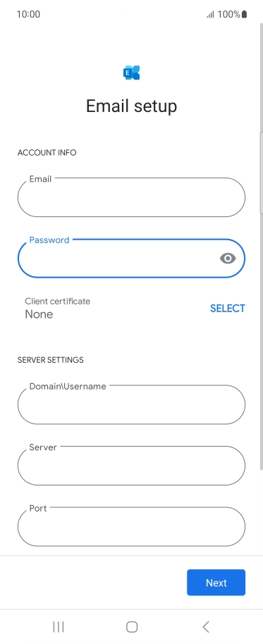 To turn on the function, press SELECT and follow the instructions on the screen to install the required certificate.