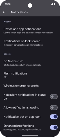Press Do Not Disturb.