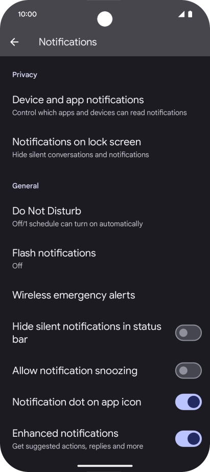 Press Do Not Disturb.