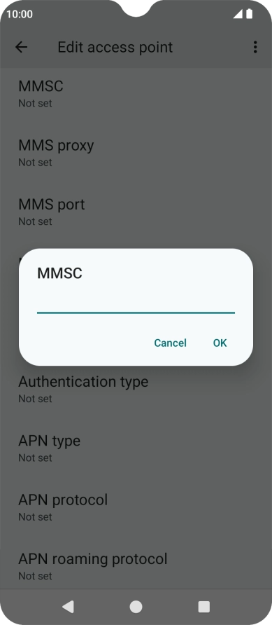 Key in http://mms.vodafone.co.uk/servlets/mms and press OK.