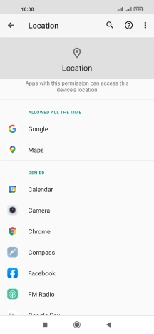 Press the required app.