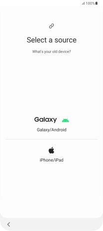 Press the required setting and follow the instructions on the screen to transfer the content from another phone.
