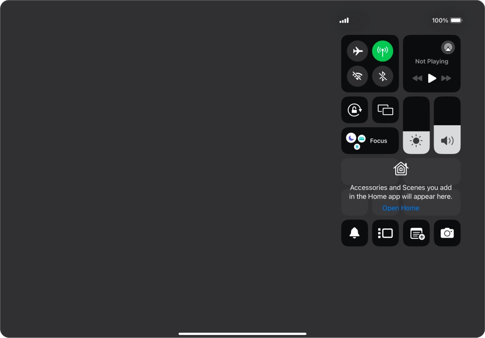 Press the Stage Manager icon to turn on the function.
