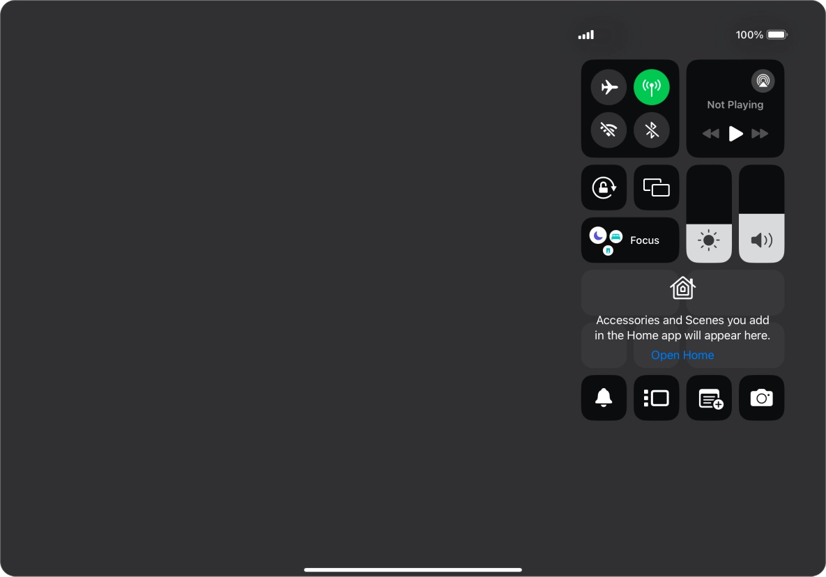Press the Stage Manager icon to turn on the function.