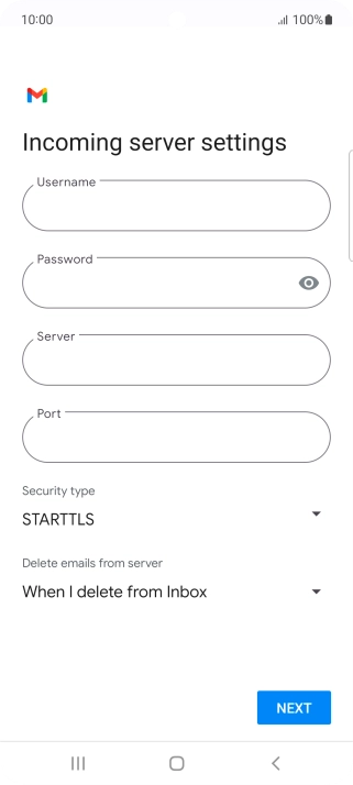 Press the field below 