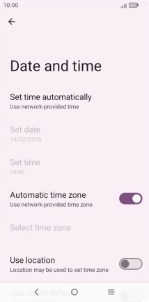 Press the Home key to return to the home screen.
