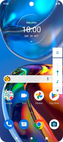 Press the sound mode icon the necessary number of times to turn vibration on or off.