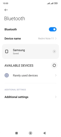 Press the Home key to return to the home screen.