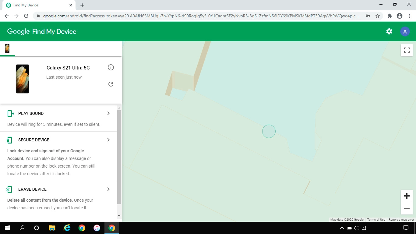 Click the required device.