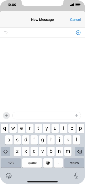 Press To: and key in the first letters of the recipient's name.