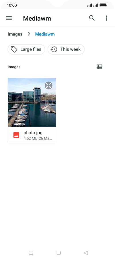 Press the required picture. Press the required picture.