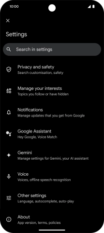 Press Google Assistant. Press Google Assistant.