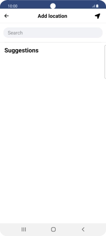 Press the search field and key in the required search word.