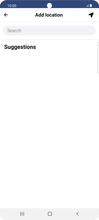 Press the search field and key in the required search word.