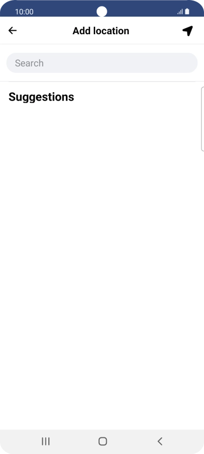 Press the search field and key in the required search word.