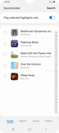 Press the required ring tones to hear them. Press the required ring tones to hear them.