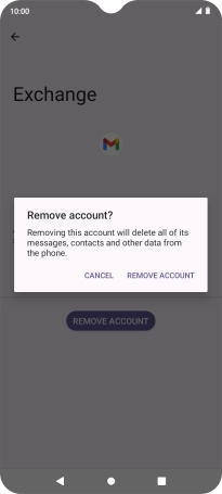 Press REMOVE ACCOUNT.