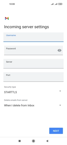 Press the field below 