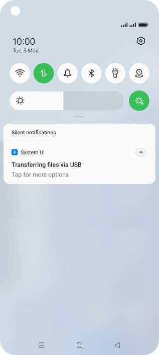 Press Tap for more options.