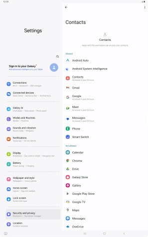 Press the required app.