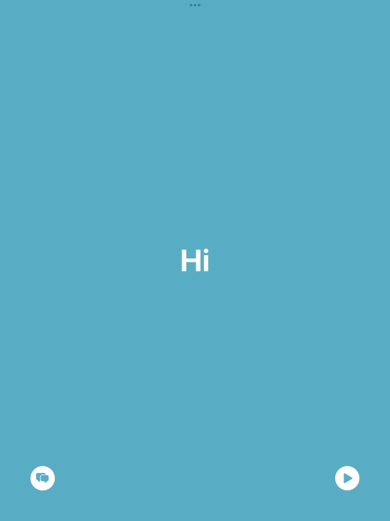 Press the split view icon to go back to display of both languages.