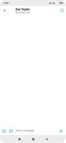 Press the text input field.