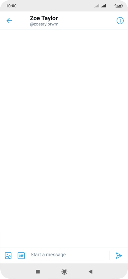 Press the text input field.