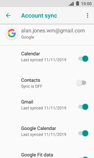 Press the indicator next to Press the indicator next to