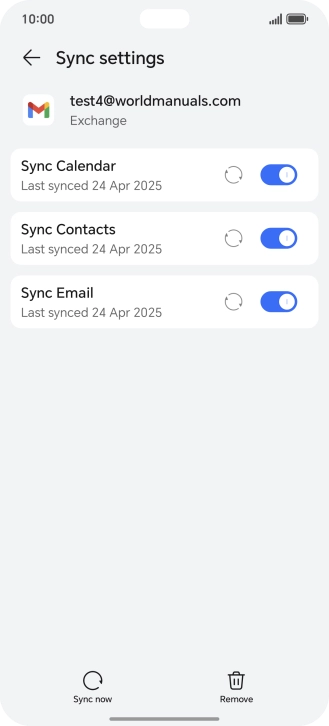 Press Remove. Press Remove.