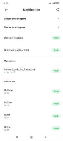 Press the required message tones to hear them.