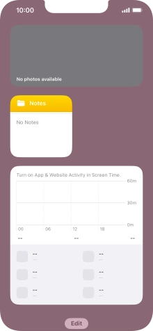 Press and hold the required Widget Stack. Press and hold the required Widget Stack.