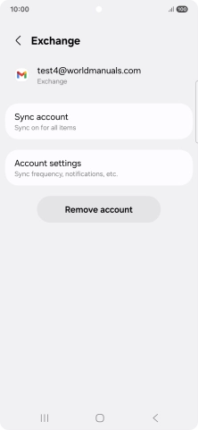 Press Remove account.