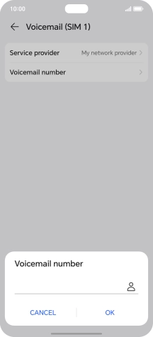 Key in +447836121121 and press OK.