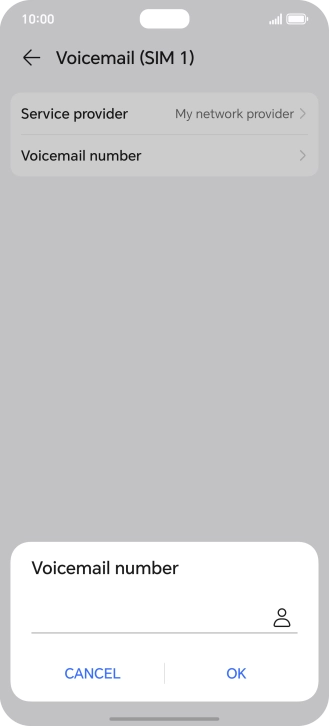 Key in +447836121121 and press OK.