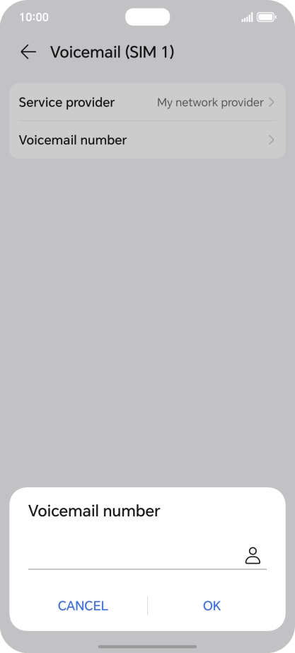 Key in +447836121121 and press OK.