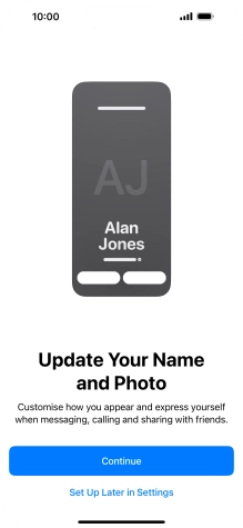 Press Continue. Press Continue.