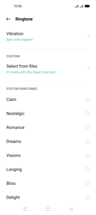 Press the Home key to return to the home screen.