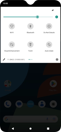 Press the settings icon.