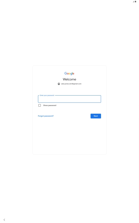 Press the field below 